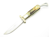 Vintage 80s Parker Imai Seki Japan Game Getter 5" Stag Folding Safety Knife