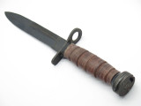 Vtg Parker Bayonet WWII Style Fixed Blade Knife M8A1 Scabbard Seki Japan Nos