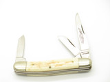 Vintage 1980s Parker Imai Seki Japan Bone 3.25" Stockman Folding Pocket Knife