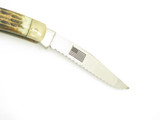 Vintage 1980s Parker Imai Seki Japan 4" Muskrat Flag Bone Folding Pocket Knife