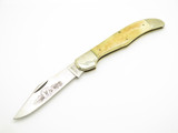 Vintage 1980s Parker Imai Seki Japan Bear Large 5.25" Bone Folding Hunter Knife