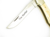 Vintage 1980s Parker Imai Seki Japan Hunter Large 5.25" Cow Bone Folding Knife