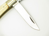 Vintage 1980s Parker Imai Seki Japan Smooth Bone 4.37" Trapper Folding Knife