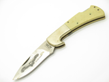 Vintage 1980s Parker Imai Seki Japan Micarta 4" Golden Eagle Folding Knife