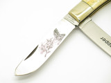Vintage 1980s Parker Imai Seki Japan Trapper 4.37" Smooth Bone Folding Knife