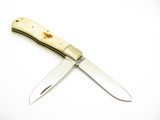 Vintage 1980s Parker Imai Seki Japan Trapper 4.37" Smooth Bone Folding Knife