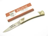 Vintage 1980s Parker Imai Seki Japan Leopard 3.75" Mother Of Pearl Folding Knife