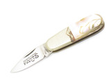 Vtg 1980s Parker Imai Seki Japan Folding Pigeon Forge Fats 2.25" Abalone Knife