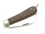Vintage 1950s-60s Seki Japan 4.25" Wood Handle Hawkbill Pruner Folding Knife