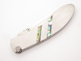 Vtg '80s Parker Benchmade Imai Seki Japan P Abalone Toplock Folding Pocket Knife