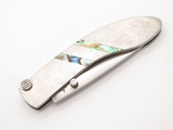 Vtg '80s Parker Benchmade Imai Seki Japan P Abalone Toplock Folding Pocket Knife