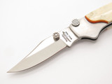 Vtg '80s Parker Benchmade Bone Imai Seki Japan Toplock Folding Pocket Knife