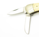 Vintage 1980s Parker Imai Seki Japan Bone 3.5" Big Canitler Folding Pocket Knife