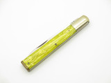 Vintage 80s Parker Imai Seki Japan 3.75" Yellow Little Pillbuster Folding Knife