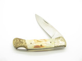 Vintage 1980s Parker Imai Prototype Seki Japan Stag 4.37" Folding Lockback Knife