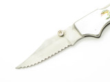 Vtg 80s Parker Imai Proto Seki Japan Abalone Stainless 3" Folding Lockback Knife