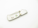 Vtg 80s Parker Imai Proto Seki Japan Abalone Stainless 3" Folding Lockback Knife