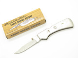 Vtg 80s Parker Imai Proto Seki Japan Stainless Abalone 4" Folding Lockback Knife