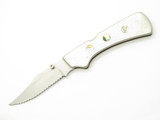 Vtg 80s Parker Imai Proto Seki Japan Abalone Stainless 4" Folding Lockback Knife
