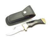 Vintage 1980s Parker Imai Prototype Seki Japan Black 5" Folding Lockback Knife