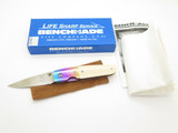 Vintage Benchmade 850 Mel Pardue ATS-34 Micarta Linerlock Folding Pocket Knife