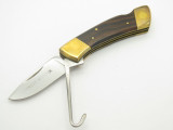 Vtg Explorer 11-330 Turkey Folding Hunter Seki Japan Lockback Knife & Sheath NOS