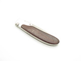Vintage 1980s Parker Imai Prototype Seki Japan Wood 4.25" Folding Top Lock Knife