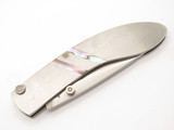 Vtg 1980s Parker Benchmade Abalone Imai Seki Japan Toplock Folding Pocket Knife