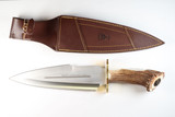 Vintage Muela El Gran Duque 1994 Spain Stag Fixed 15.7" Blade Bowie Dagger Knife