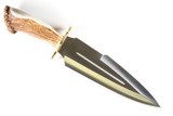 Vintage Muela El Gran Duque 1994 Spain Stag Fixed 15.7" Blade Bowie Dagger Knife