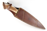 Vintage Muela El Gran Duque 1994 Spain Stag Fixed 15.7" Blade Bowie Dagger Knife