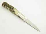 Vintage 1976-1978 Parker Frost Imai Seki Japan Folding Stag 3.75" Lockback Knife