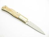 Vintage 1976-1978 Parker Frost Imai Seki Japan Folding Bone Long Horn Knife