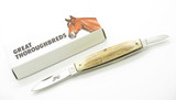 Vintage 1976-1978 Parker Frost Imai Seki Japan Folding Stag Mink 2.87" Knife