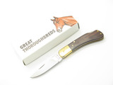Vtg 1976-1978 Parker Frost Imai Seki Japan Wood 3" Folding Pocket Lockback Knife