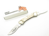 Vintage 1976-1978 Parker Frost Imai 3.62" Seki Japan Bone Canoe Folding Knife