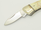 Vintage 1976-1978 Parker Frost Imai 3.62" Seki Japan Bone Canoe Folding Knife