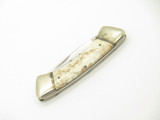 Vintage 1976-1978 Parker Frost Imai 3.62" Seki Japan Bone Canoe Folding Knife