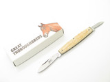 Vintage 1976-1978 Parker Frost Imai Seki Japan 3" Smooth Bone Mink Folding Knife