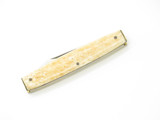 Vintage 1976-1978 Parker Frost Imai Seki Japan 3" Smooth Bone Mink Folding Knife