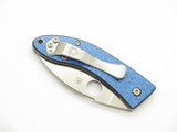Spyderco C205GFBLP Bob Lil Lum Seki Japan Nishijin Blue Sprint Pocket Knife