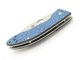 Spyderco C205GFBLP Bob Lil Lum Seki Japan Nishijin Blue Sprint Pocket Knife