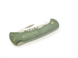 Vtg 1980s Virginia Rostfrei Parker Imai Seki Japan 4.25" Green Lockback Knife