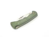 Vtg 1980s Virginia Rostfrei Parker Imai Seki Japan Green 4.25" Lockback Knife