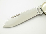 Vtg Ka Bar Dog Head Yellow Delrin Canoe Folding Pocket Knife