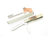 Vintage 1970s-80s Swanner Cut Co. Stag Imai Seki Japan 3" Folding Pocket Knife