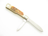 Vintage 1980s Parker Imai Seki Japan Stag 3" Gunstock Folding Pocket Jack Knife