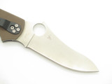 Spyderco Stretch 2 Seki City Japan ZDP-189 Brown G10 Folding Pocket Knife