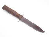 Vtg UMC Tak Fukuta Seki Japan Combat Survival Fixed Blade Knife Leather