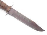 Vtg UMC Tak Fukuta Seki Japan Combat Survival Fixed Blade Knife Leather